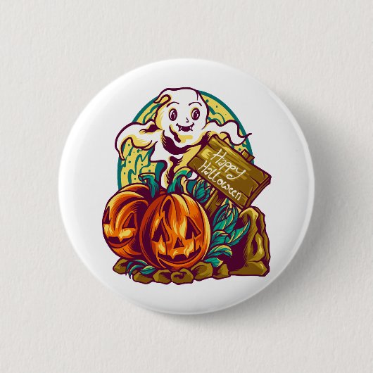 かわいいハロウィーン 缶バッジ (正面)