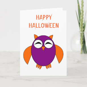 かわいいハロウフクロウカスタムのカード カード