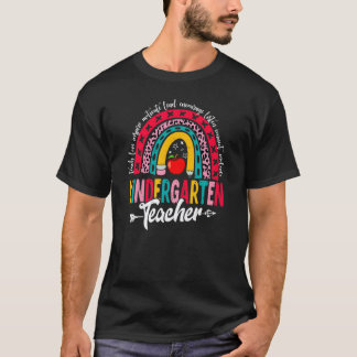 かわいいハロウ・キンダーガーテン・バックトゥスクール・キッズ・ティーチャー Tシャツ