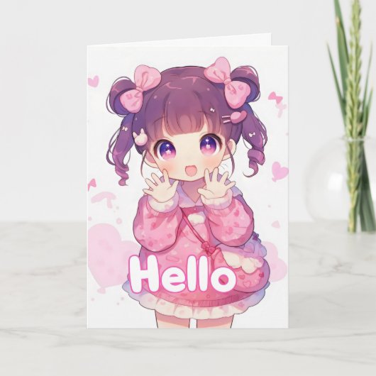 かわいいハローアニメガール シーズンカード (正面)