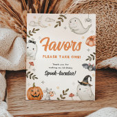 かわいいハローウィンパーティの好意サイン 台座サイン