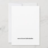 かわいいハローウィンパーティデビルスケルトン 招待状 (裏面)