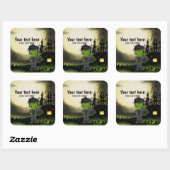 かわいいハローウィンパーティフランケンシュタイン スクエアシール (シート)