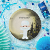 かわいいハローウィンパーティミイラ ペーパープレート (パーティー)