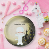 かわいいハローウィンパーティミイラ ペーパープレート (パーティー)