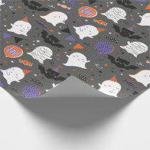 かわいいハローウィンパーティ幽霊とこうもり