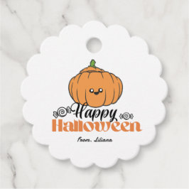 かわいいハローウィンパーティ招待状 フェイバータグ