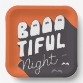 かわいいハローウィンパーティ紙プレート ペーパープレート (正面)