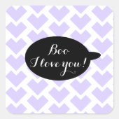 かわいいハローウィンパーティ スクエアシール (正面)