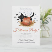 かわいいハローウィンパーティ 招待状 (スタンド正面)