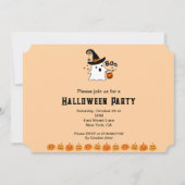 かわいいハローウィンパーティ 招待状 (正面)