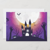 かわいいハローウィンパーティ 招待状 (裏面)