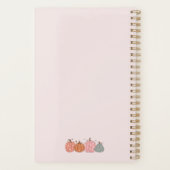 かわいいハローカボチャパーソナライズされた プランナー手帳 (裏面)