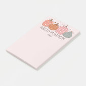 かわいいハローカボチャパーソナライズされた ポストイット (アングル)