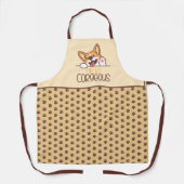 かわいいハローコルギドッグ エプロン (正面)