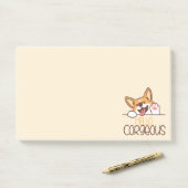 かわいいハローコルギドッグ ポストイット (デスク)