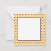 かわいいハローコーギー犬 ノートカード (裏面)