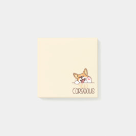 かわいいハローコーギー犬 ポストイット