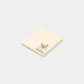 かわいいハローコーギー犬 ポストイット (アングル)