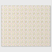 かわいいハローサマーシームレスパターン ラッピングペーパー (フラット)