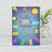 かわいいハローサマーパーティー 招待状 (スタンド正面)
