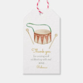 かわいいハローベビーアヒル赤ちゃんシャワー ギフトタグ (正面)