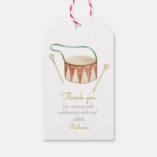 かわいいハローベビーアヒル赤ちゃんシャワー ギフトタグ (裏面)