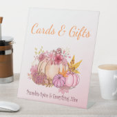 かわいいハローリトルカボチャ秋ファームカード&ギフト 台座サイン (インサイチュ)