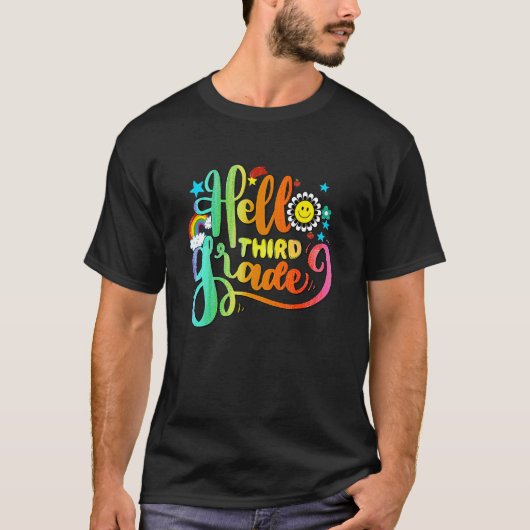 かわいいハロー3年生3年生新学期ギ Tシャツ (正面)