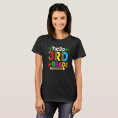 かわいいハロー3年生Leopの最初の日 Tシャツ (正面フル)