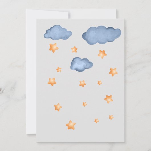 かわいいハロー・ワールドの水彩画 案内状 (裏面)