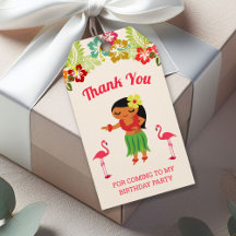 かわいいハワイアン フラガール ルアウ 誕生日パーティーのお土産