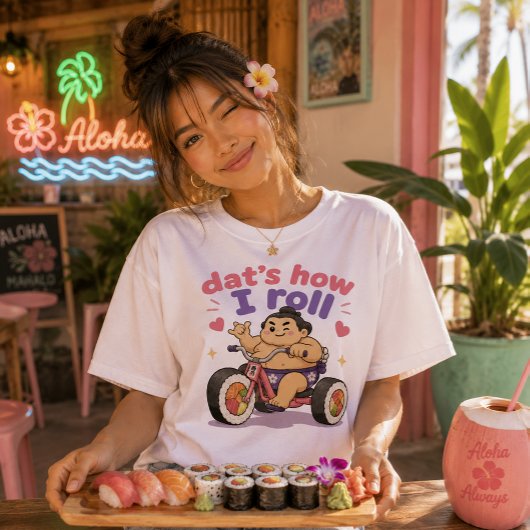 かわいいハワイ - すもう寿司 トライブレンドＴシャツ