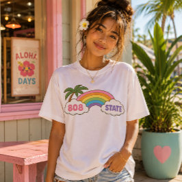 かわいいハワイ - 808ステイト トライブレンドＴシャツ
