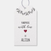 かわいいハンドメイド ラブ クラフト ギフトタグ (正面)