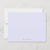 かわいいハンドラマ図解入りの、写真付きのアルパカパーソナライズされた ノートカード (裏面)