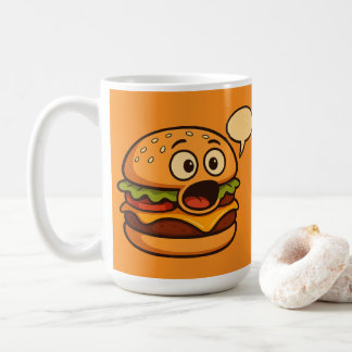 かわいいハンバーガーのかばんデザイン コーヒーマグカップ