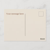 かわいいハンバーガーのフライドポテト文字 ポストカード (裏面)