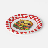 かわいいハンバーガー好きの党 ペーパープレート (アングル)