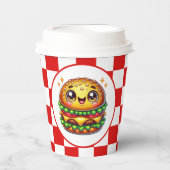 かわいいハンバーガー好きパーティー 紙コップ (正面)