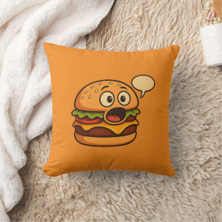 " かわいいハンバーガー抱き枕 '' クッション