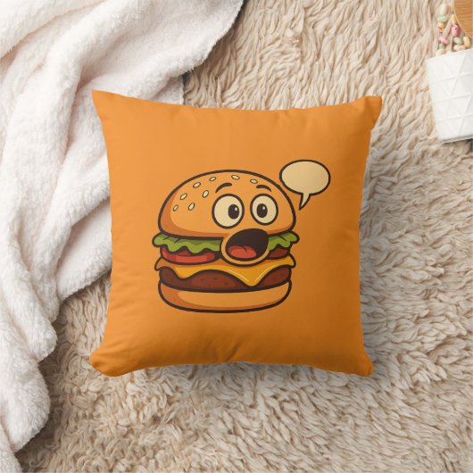 " かわいいハンバーガー抱き枕 '' クッション (ブランケット)