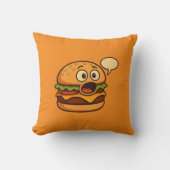 " かわいいハンバーガー抱き枕 '' クッション (正面)
