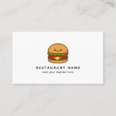 かわいいハンバーガー飲食店 名刺 (正面)
