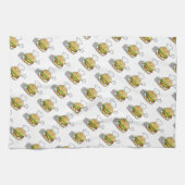 かわいいハンバーガー キッチンタオル (横)