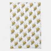 かわいいハンバーガー キッチンタオル (縦)