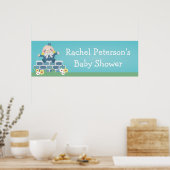 かわいいハンプティ・ダンプティ赤ちゃんシャワーパーティーバナー ポスター (キッチン)