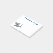 かわいいハンマーヘッドサメの漫画 ポストイット (アングル)