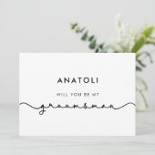 かわいいハートつながりフォントのウェディングプランナー提案カード 招待状 (スタンド正面)