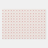 かわいいハートと弓包み紙 ラッピングペーパーシート (正面3)